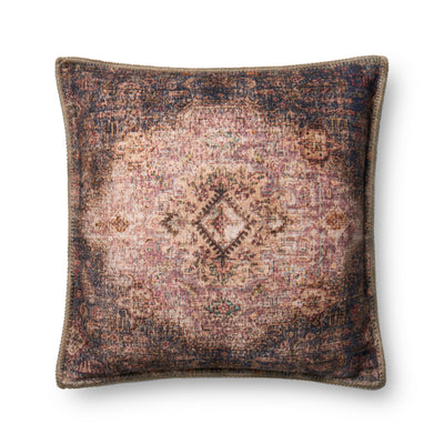 product image of Beige & Multi Pillow by Loloi 518