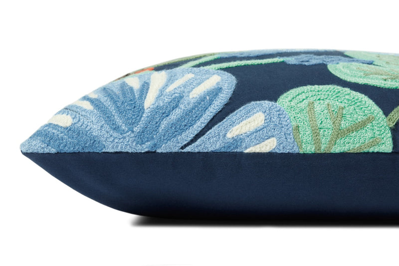 media image for Embroidered Navy/Multi Color Pillow 2 286