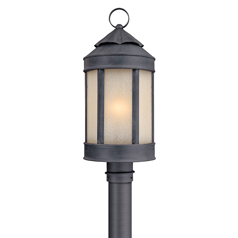 media image for andersons forge 1lt post lantern large by troy lighting 1 241