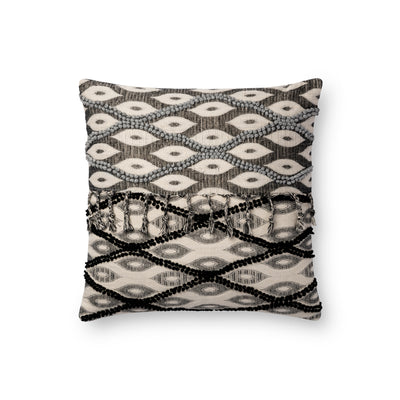 product image of Black & White Pillow by Loloi 585