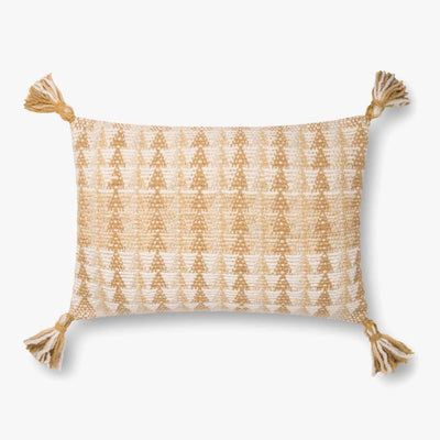 product image for ed pillow in gold natural by ellen degeneres for loloi 1 54