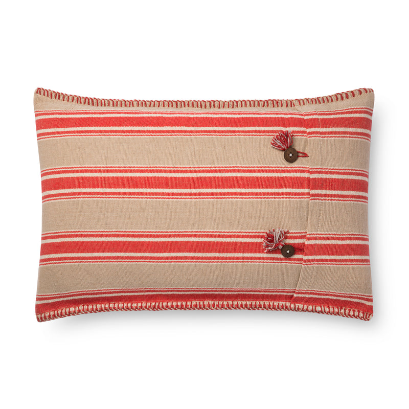 media image for Red & Natural Pillow by Loloi 252