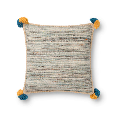 product image of Blue & Multi Pillow by Loloi 556