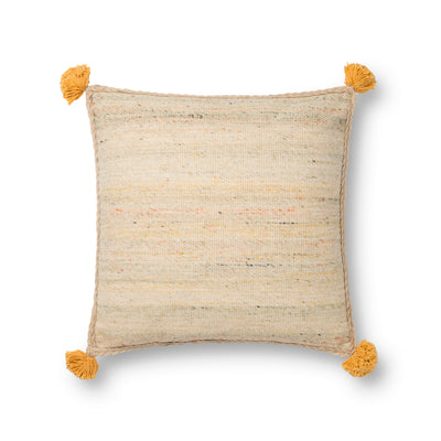 product image of Beige & Multi Pillow by Loloi 533