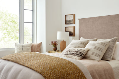 product image for Jay Jacquard Woven Ivory Sand Pillow By Amber Lewis X Loloi P214Pal0026Ivsapil3 4 19