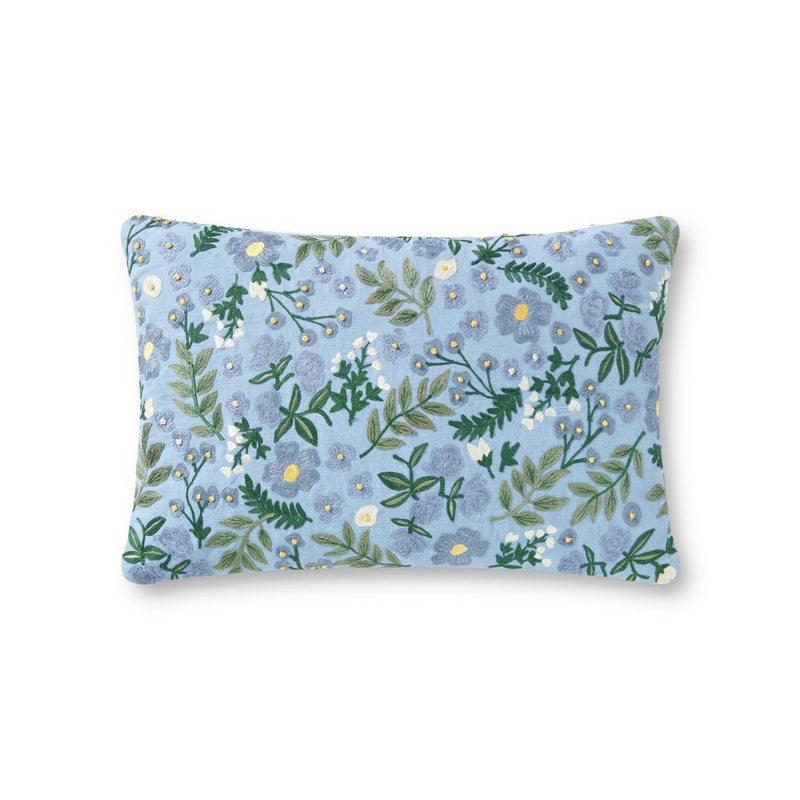 media image for Periwinkle Floral Pillow 210