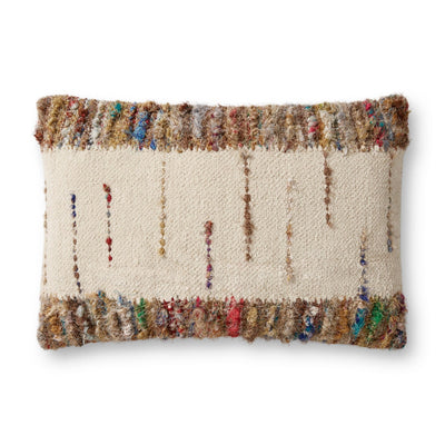 product image for Handcrafted Ivory / Multi Pillow 56