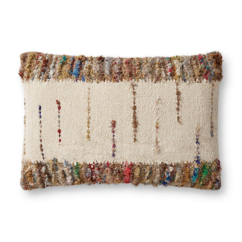 media image for Handcrafted Ivory / Multi Pillow 23