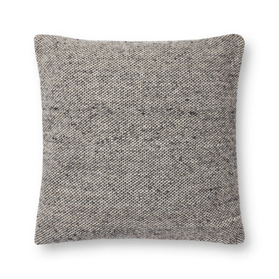 product image of Claudette Hand Woven Charcoal Grey Pillow By Amber Lewis X Loloi P285Pal0019Ccgypil3 1 574