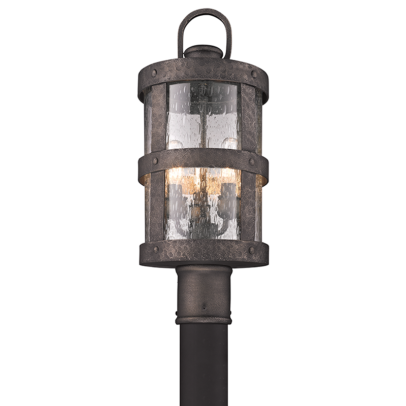 media image for barbosa 3lt post lantern medium by troy lighting 1 291