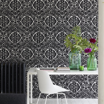 product image of Fioravanti Noir Wallpaper from the Minakari Collection by Designers Guild 588