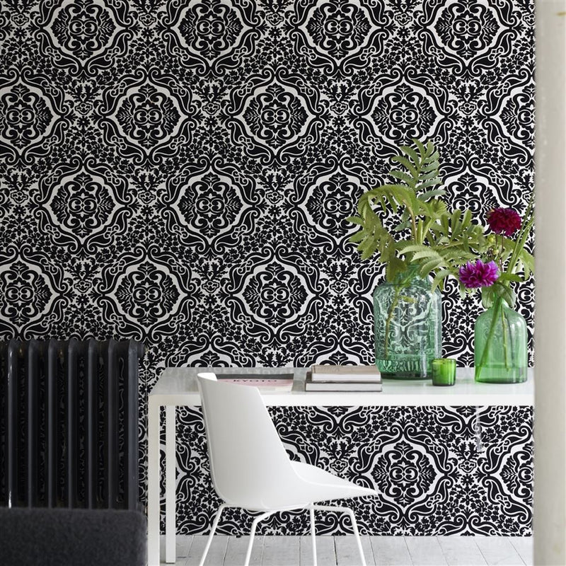 media image for Fioravanti Noir Wallpaper from the Minakari Collection by Designers Guild 221