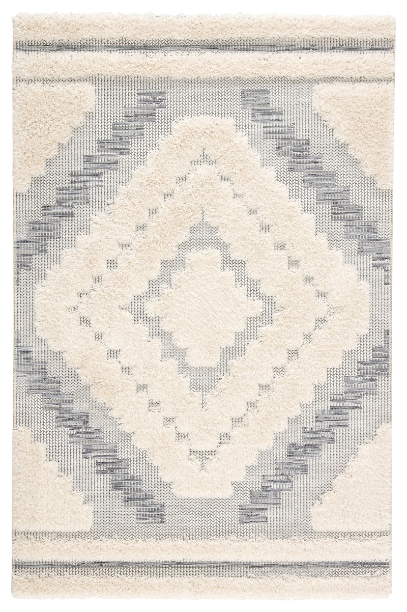media image for sani indoor outdoor geometric gray cream rug design by jaipur 1 27