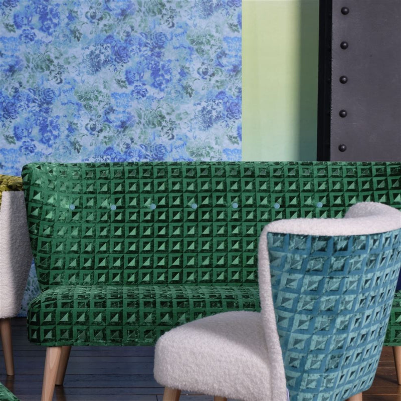 media image for Tarbana Cobalt Wallpaper from the Minakari Collection by Designers Guild 211