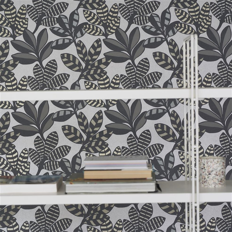 media image for Tanjore Graphite Wallpaper from the Minakari Collection by Designers Guild 235