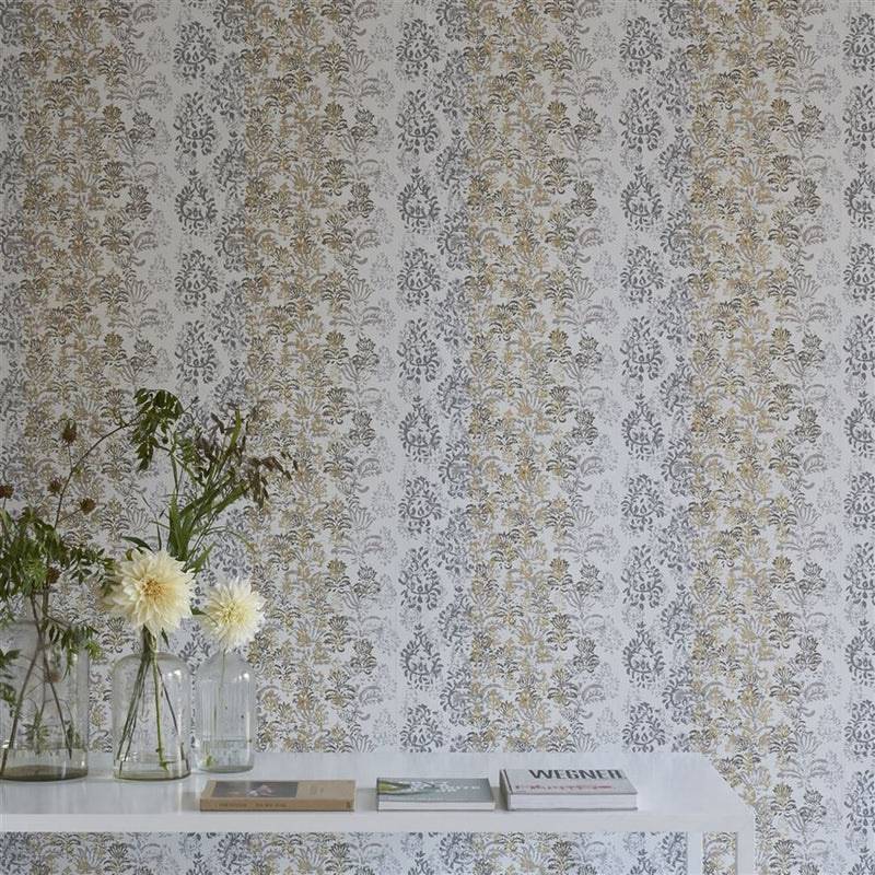 media image for Kasavu Ivory Wallpaper from the Minakari Collection by Designers Guild 216
