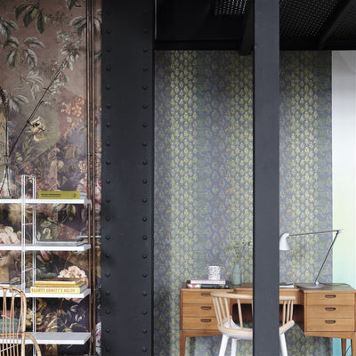 product image for Kasavu Graphite Wallpaper from the Minakari Collection by Designers Guild 13