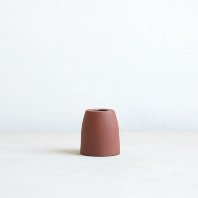 product image for petite ceramic taper holder in earth 7 2