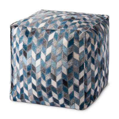 product image of Grey & Multi Pouf by Loloi 587