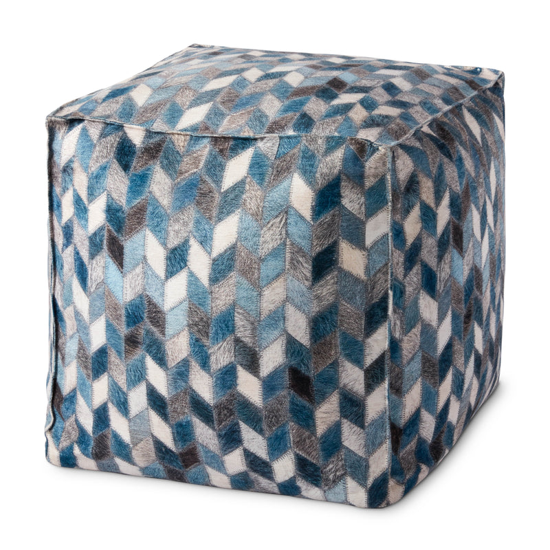 media image for Grey & Multi Pouf by Loloi 211