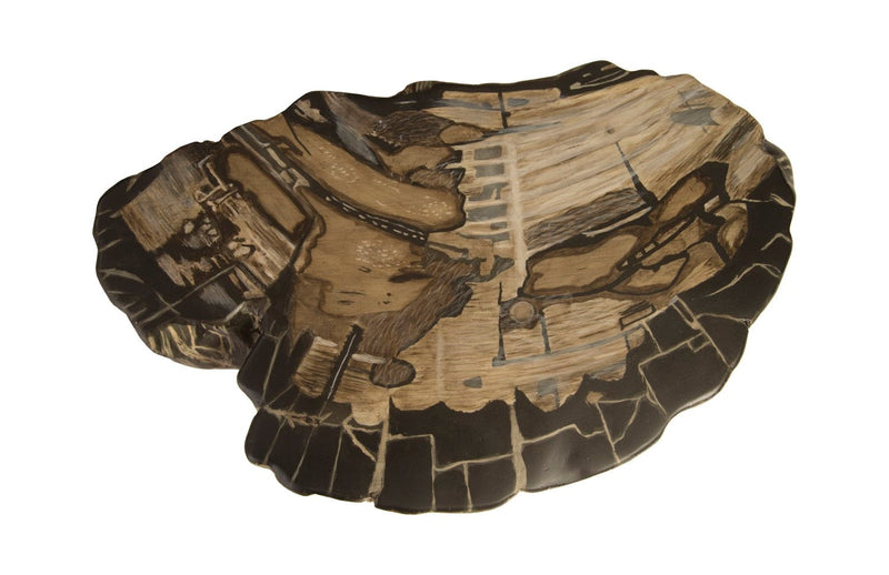 media image for Cast Petrified Brown Gray Wood Stool By Phillips Collection Ph89727 3 24