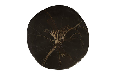 product image for Cast Petrified Black Gold Wood Stool By Phillips Collection Ph89728 3 92
