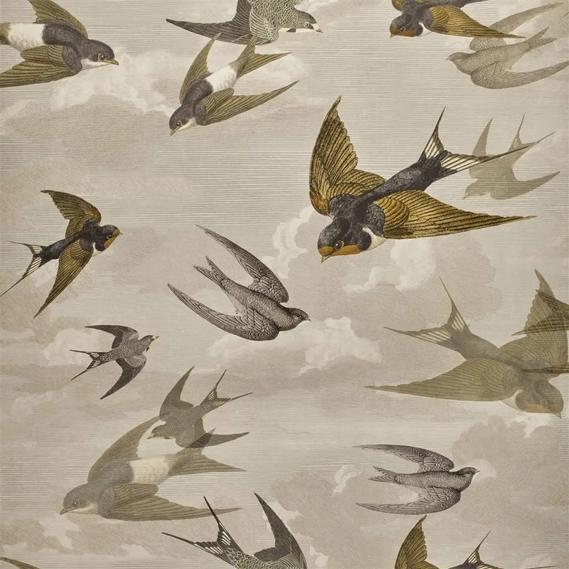 media image for sample chimney swallows sepia wallpaper by john derian for designers guild 1 235