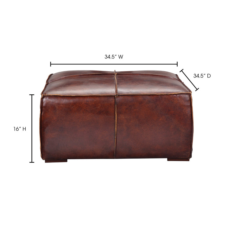 media image for Stamford Coffee Table Cappuccino Brown Leather 7 21