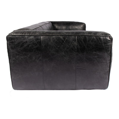 product image for Kirby Sofa Darkstar Black Leather 4 55