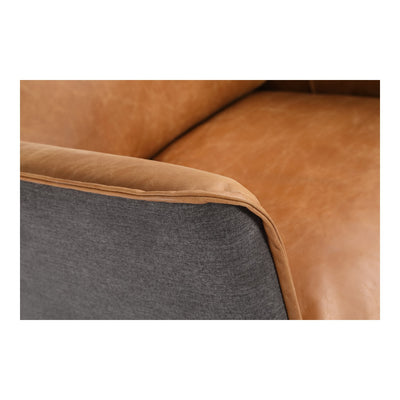product image for Messina Leather Arm Chair Cigare Tan Leather 5 18
