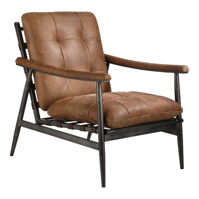 product image of Shubert Accent Chair Open Road Brown Leather 2 593