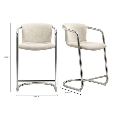 product image for Freeman Blended Cream Counter Stool - Set Of 2 11 31