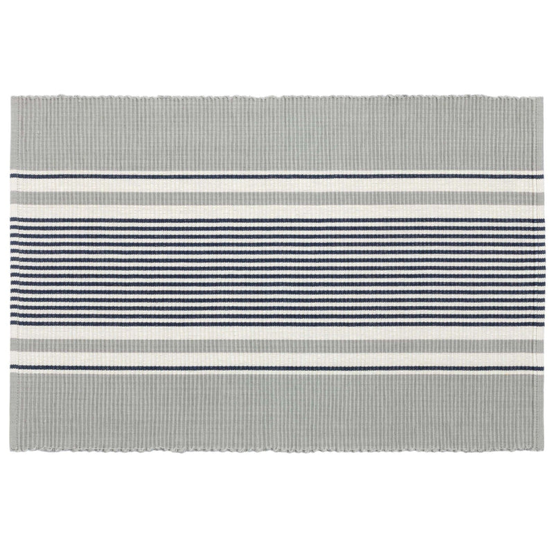 media image for gunner stripe placemat set of 4 by annie selke fr479 p4 1 266