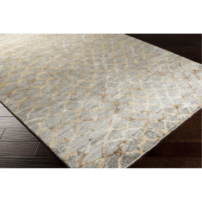 product image for Platinum PLAT-9018 Hand Knotted Rug in Medium Gray & Khaki by Surya 64