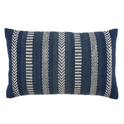 product image for Pampas Papyrus Indoor/Outdoor Blue & Ivory Pillow 1 28