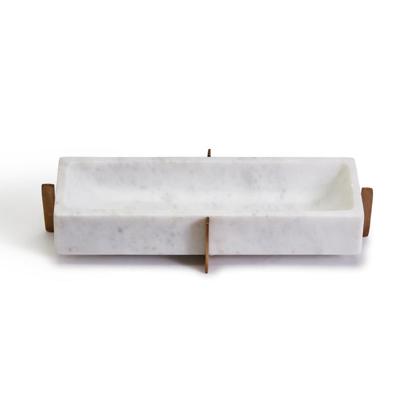 media image for white marble tray with gold stand 1 260