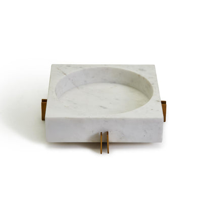 product image for white marble tray with gold stand 5 50