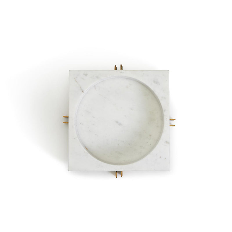 media image for white marble tray with gold stand 6 273