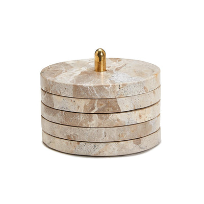 product image for Brown Galaxy Emperador Marble Coasters - Set of 4 63
