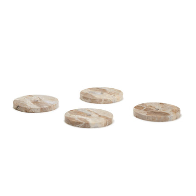 product image for Brown Galaxy Emperador Marble Coasters - Set of 4 35