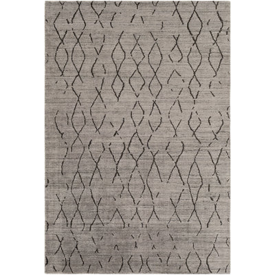 product image of Pokhara POK-2301 Hand Knotted Rug in Medium Gray & Charcoal by Surya 530