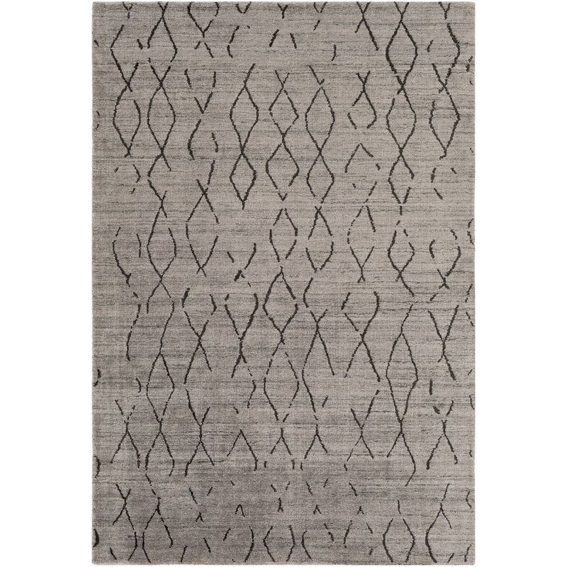 media image for Pokhara POK-2301 Hand Knotted Rug in Medium Gray & Charcoal by Surya 262