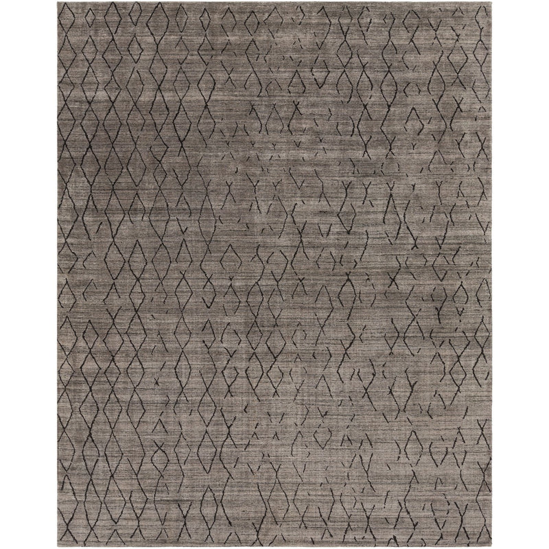 media image for Pokhara POK-2301 Hand Knotted Rug in Medium Gray & Charcoal by Surya 20