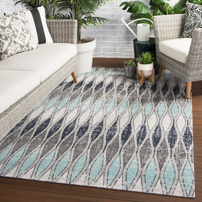 product image for Norwich Geometric Rug in Flint Gray & Arctic design by Jaipur Living 75