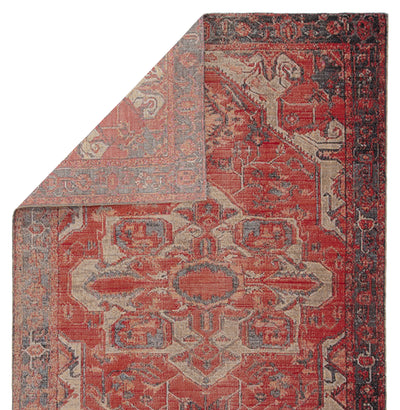product image for Leighton Indoor/ Outdoor Medallion Red & Blue Area Rug 45