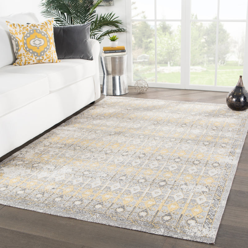 media image for giralda indoor outdoor trellis light gray yellow rug design by jaipur 5 254