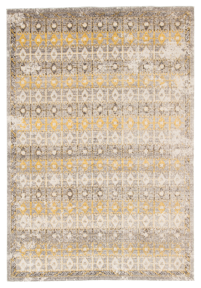 media image for giralda indoor outdoor trellis light gray yellow rug design by jaipur 1 274