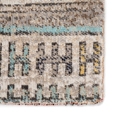 product image for Dez Indoor/ Outdoor Tribal Blue & Yellow Area Rug 30