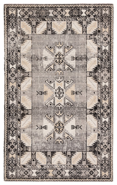 product image for Paloma Indoor/ Outdoor Tribal Gray/ Beige Rug design by Jaipur Living 65