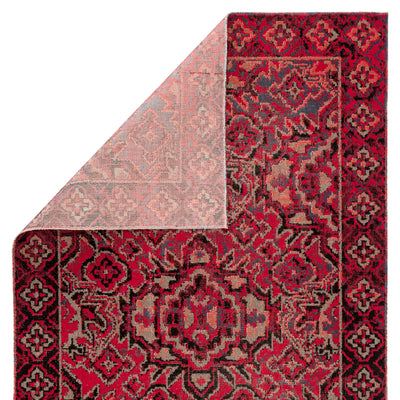 product image for Chaya Indoor/ Outdoor Medallion Red & Black Area Rug 94